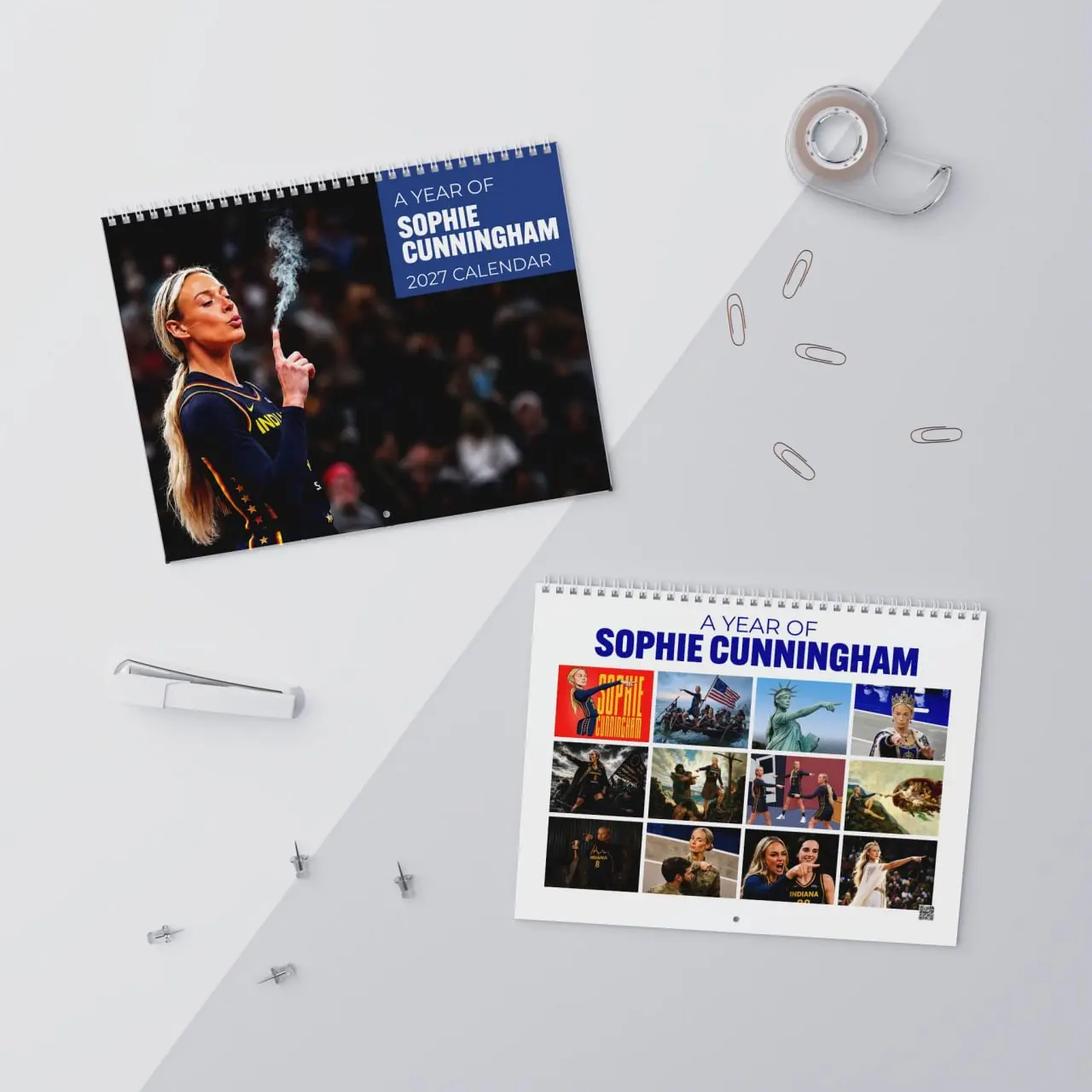 2027 Women’s Basketball Wall Calendar, Sports Player Inspired Photo Calendar, Hoops Fan Room Decor Gift