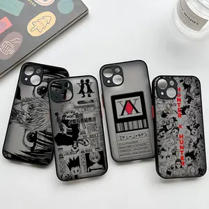 Matte Transparent Black HUNTER×HUNTER  Anime Phone CaseFor iPhone 17 Pro Max Air 16 15 14 13 12 11 Pro Max Plus Air & Samsung Galaxy S25 Ultra S24 S23 S22 S21 Plus Halloween Gifts Fans Phone Case Cover
