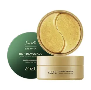 ZOZU Avocado & Gold  Moisturizing Eye bagMask Set - Use Avocado Eye Mask During The Day And Gold Eye Mask At Night- Skin Care Gift Moisturizer Hydrating Comfort