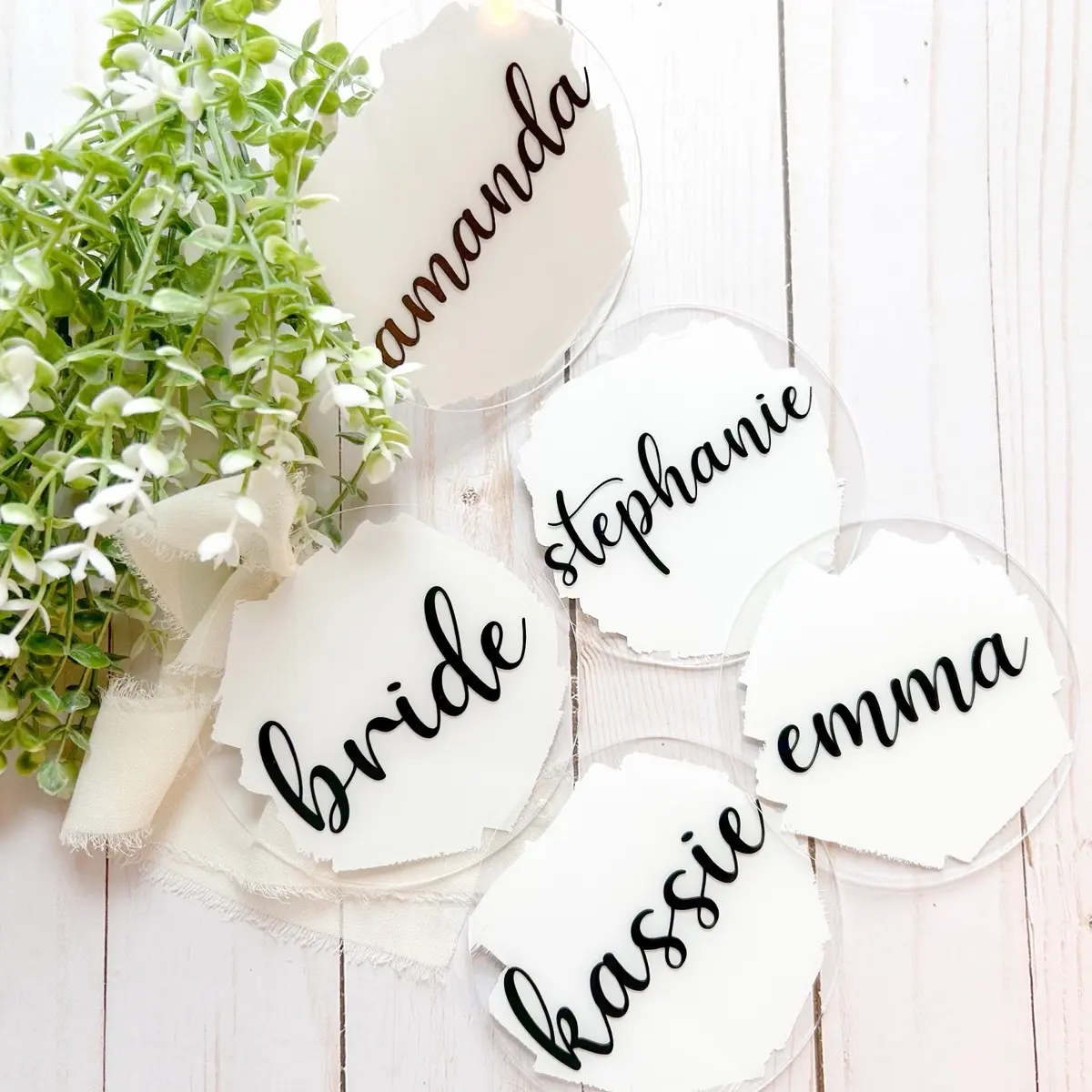 Set of 6 Bridal Hanger Tags