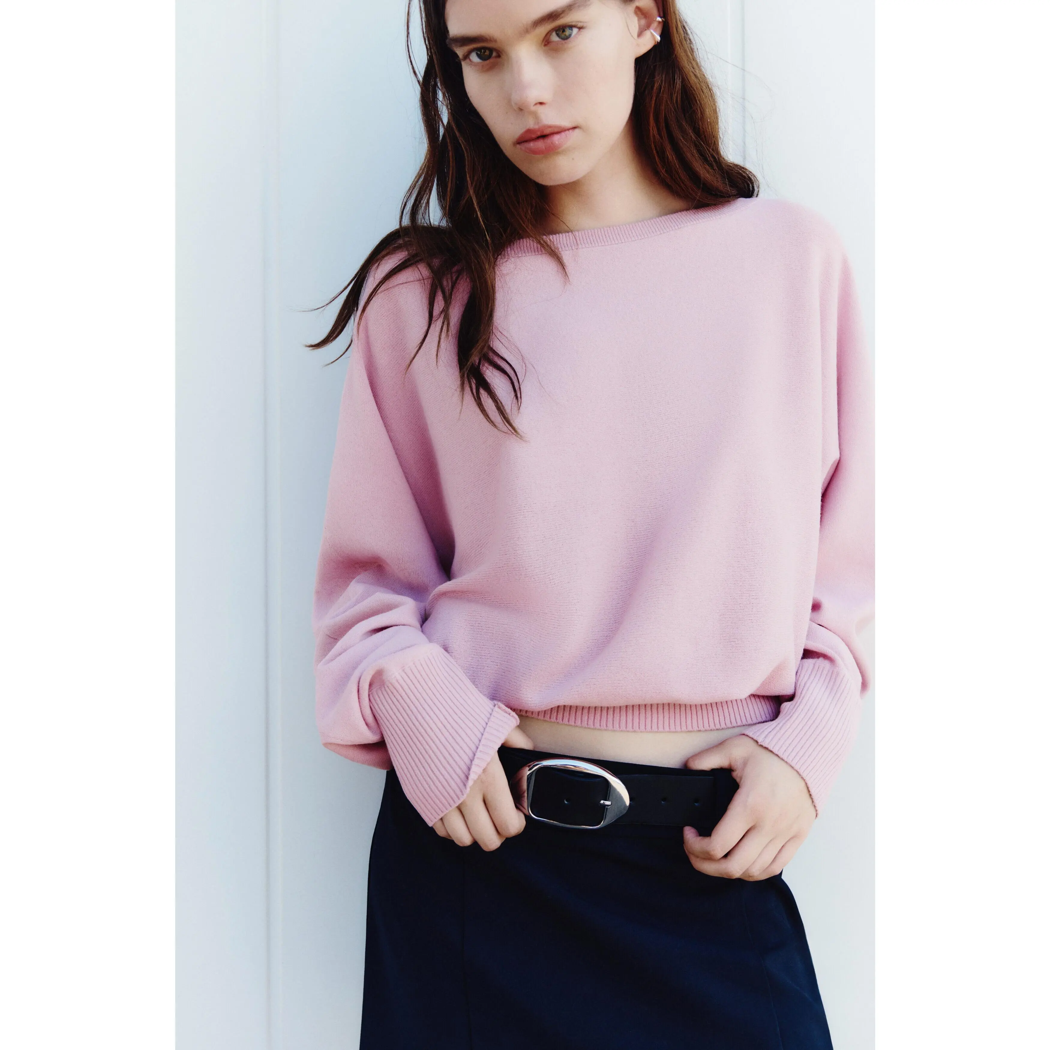 H&M Batwing-sleeved fine-knit jumper H&M Batwing-sleeved fine-knit jumper