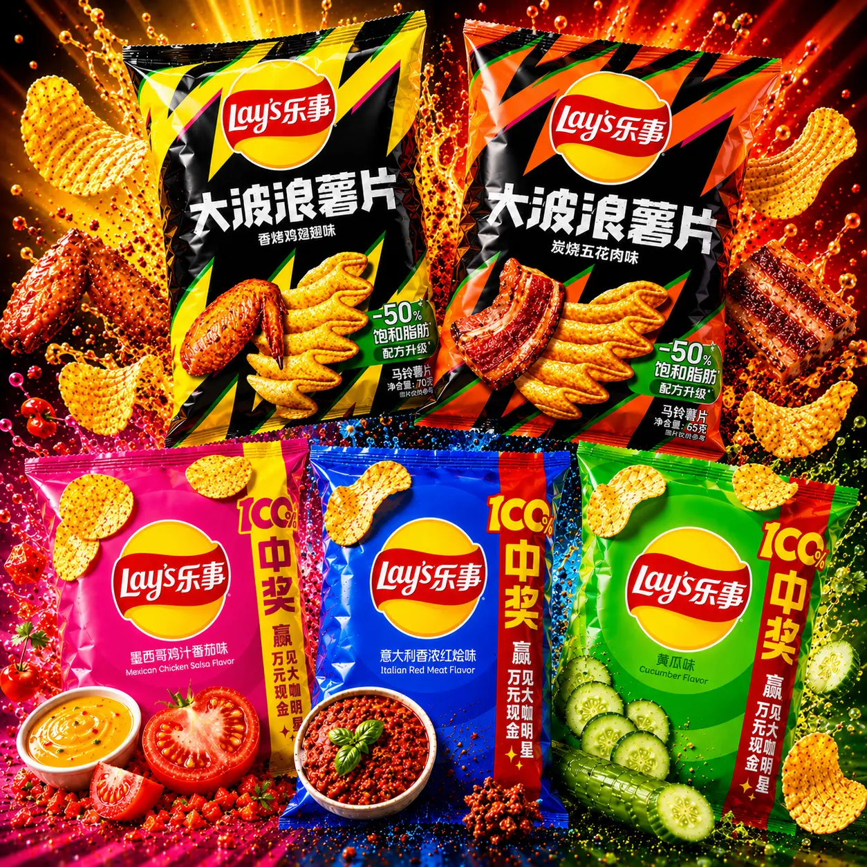 Lays Chips Mega Taster (CHINA)