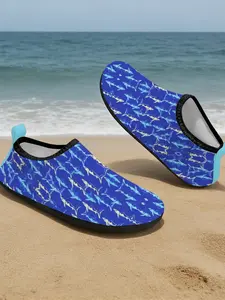 Kids Summer Fruit & Animal Print Water Shoes, Non-Slip Quick Dry Barefoot Aqua Socks for Beach, Swimming, Outdoor, Soft Soled Shoes