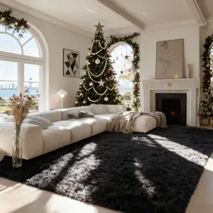 Super Soft 8x10 Feet Thickened Fluffy Area Rug for Living Room Plush Shaggy Mat for Bedroom Faux Fur Home Decor Mat