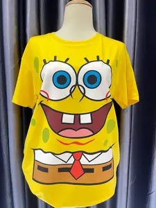 SpongeBob Squar3Pants Unisex Adult Face T-Shirt