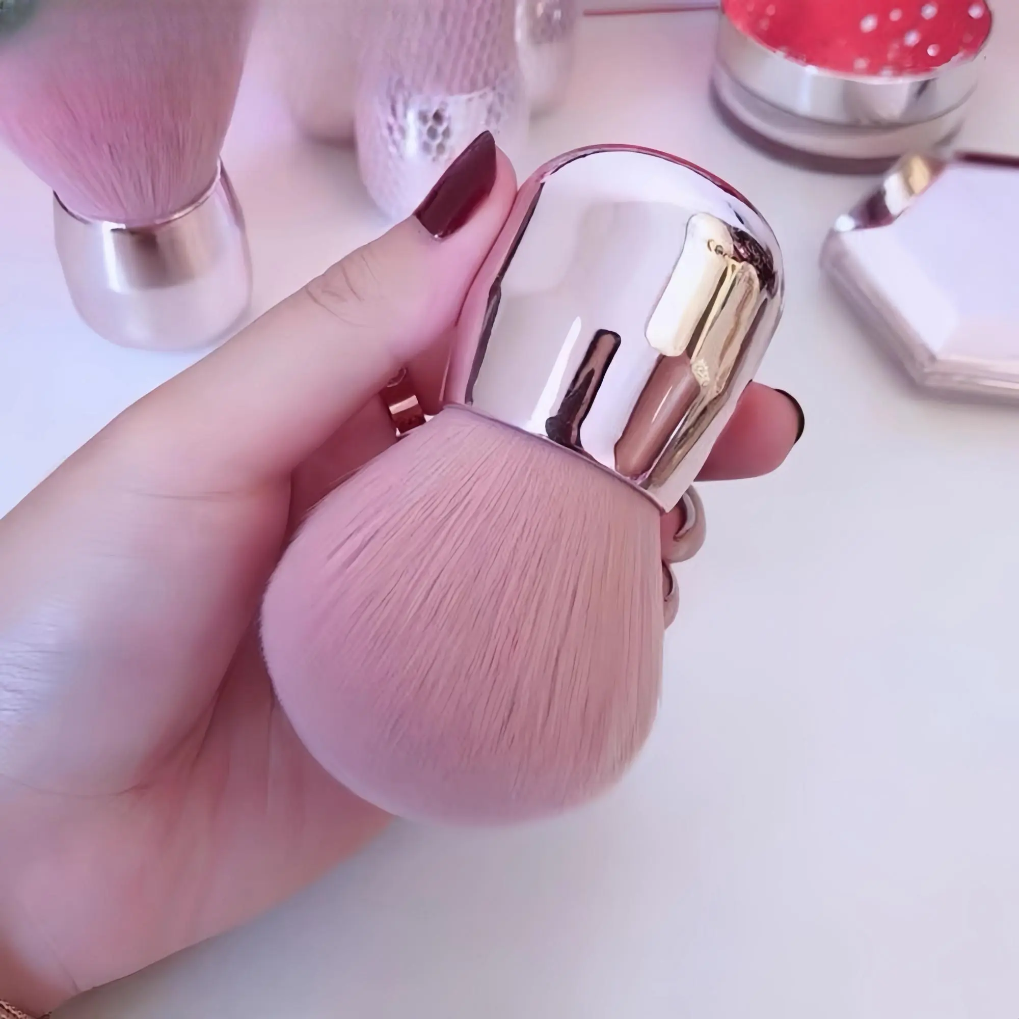 Large Size Makeup Brush, Multifunctional Makeup Brush, Foundation Brush, Blush Brush, Face Makeup Brush, Facial Makeup Tool, Glam Cosmetics Beauty Tool, Soft Makeup Brushes