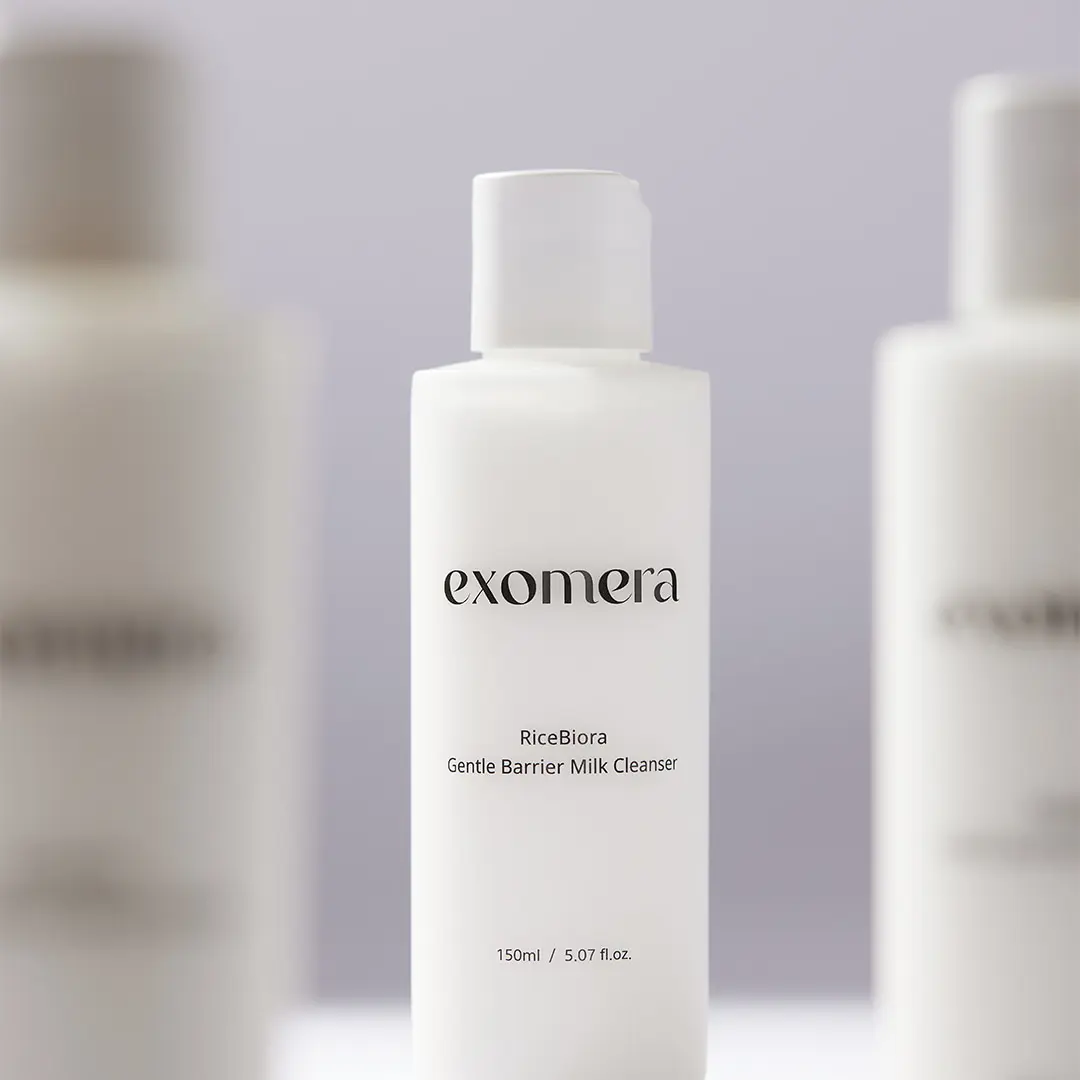 Exomera RiceBiera Gentle Barrier Milk Cleanser 150ml for Soft Skin Care Acne Daily