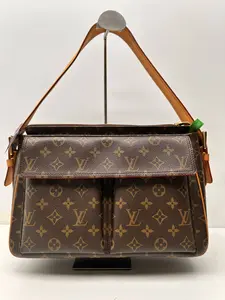 Pre-owned Louis Vuitton Coated Canvas Shoulder Bags Viva Cite GM Monogram