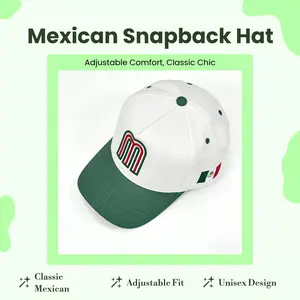 NEW ERA 9FORTY A-FRAME MEXICO WORLD BASEBALL CLASSIC MEXICO FLAG PATCH SNAPBACK HATClassic Mexican Style Baseball Cap - Adjustable Fit for Men & Women - High-Quality Material - Fashionable Unisex Design - Perfect for Casual & Sports Wear