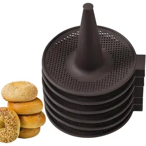 Silicone Molds,Donut Mold for Baking,Donut Pans Set,6 Pieces Pastry Molds for Bagel and Doug Hnut Cake Pans Easy Install Easy to Use
