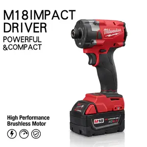 Milwaukee M18 FID3 18V Cordless 1/4-Inch Impact Driver Features 3900RPM High Speed Selection Optimized For Electrical Installations And Cabinetry Work Providing Powerful 300Nm Performance In A Portable 1.75kg Profile.  professional tool
