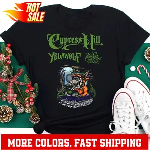 Yelawolf with Cypress Hill T-shirt Short Sleeve Black unisex S-234XL E491