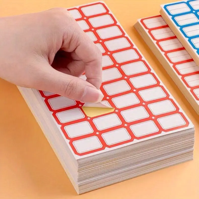 10sheets/400pcs Self-adhesive Label Stickers Self Adhesive Label Paper Mouth Paper Handwritten Marking Price Name Stickers Classification Stickers Adhesive Tabs