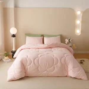 Pink Floral Comforter Twin Light Pink Fluffy Quilted Comforters Twin Size Pink Sets