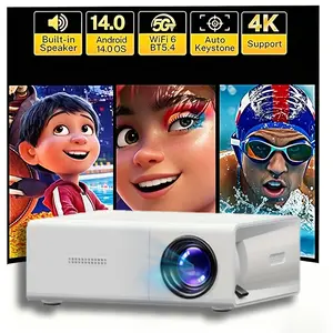 1080P Full HD Portable Mini Projector, Movie Projector, compatible with TV stick/smartphone/PC/game console/HDMI/USB, for indoor and outdoor use