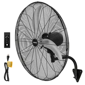 Wall Mount Misting Fan 18/20/24/30 Inch, 3 Speed 9500 CFM High Velocity Industrial Wall Fan with Controller, IP44 Waterproof 90° Oscillating Tiltable Fan for Home Office Garage Commercial Warehouse Patio Workshop