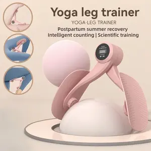 360° adjustable pelvic floor muscle trainer with LED display, inner thigh exerciser with 20-pound resistance band, home fitness equipment suitable for hips, legs, and arms