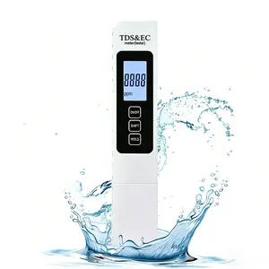 All-New 4 in 1 Tds Meter Digital Water Tester - High Accuracy Water Quality Meter, Accurate 0–9990 PPM EC & Temp Readings, Temperature (°C/°F), Ideal for Drinking Water, RO Systems, Aquariums, Swimming Pools
