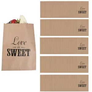 6" x 8" Bulk 50 Pc. Love is Sweet Paper Treat Bags