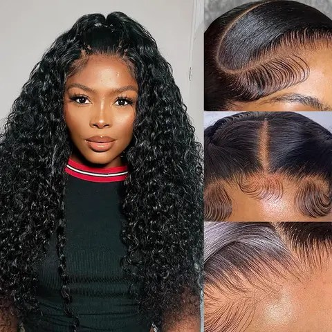 Ramiss Upgrade 13x6 Bone Straight Lace Front Wig Human Hair, Glueless 100% Human Hair Wig, Pre-Plucked Pre-Bleached Tiny Knots, 220% High Density, Beginner-Friendly for Black Women