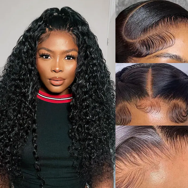 Ramiss Upgrade 13x6 Bone Straight Lace Front Wig Human Hair, Glueless 100% Human Hair Wig, Pre-Plucked Pre-Bleached Tiny Knots, 220% High Density, Beginner-Friendly for Black Women