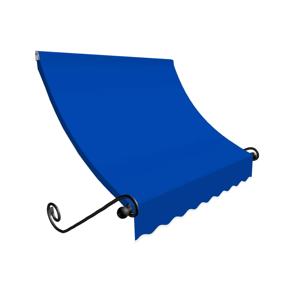 Awntech ECH23-US-6BB 6.38 ft. Charleston Window & Entry Awning, Bright Blue - 24 x 36 in.