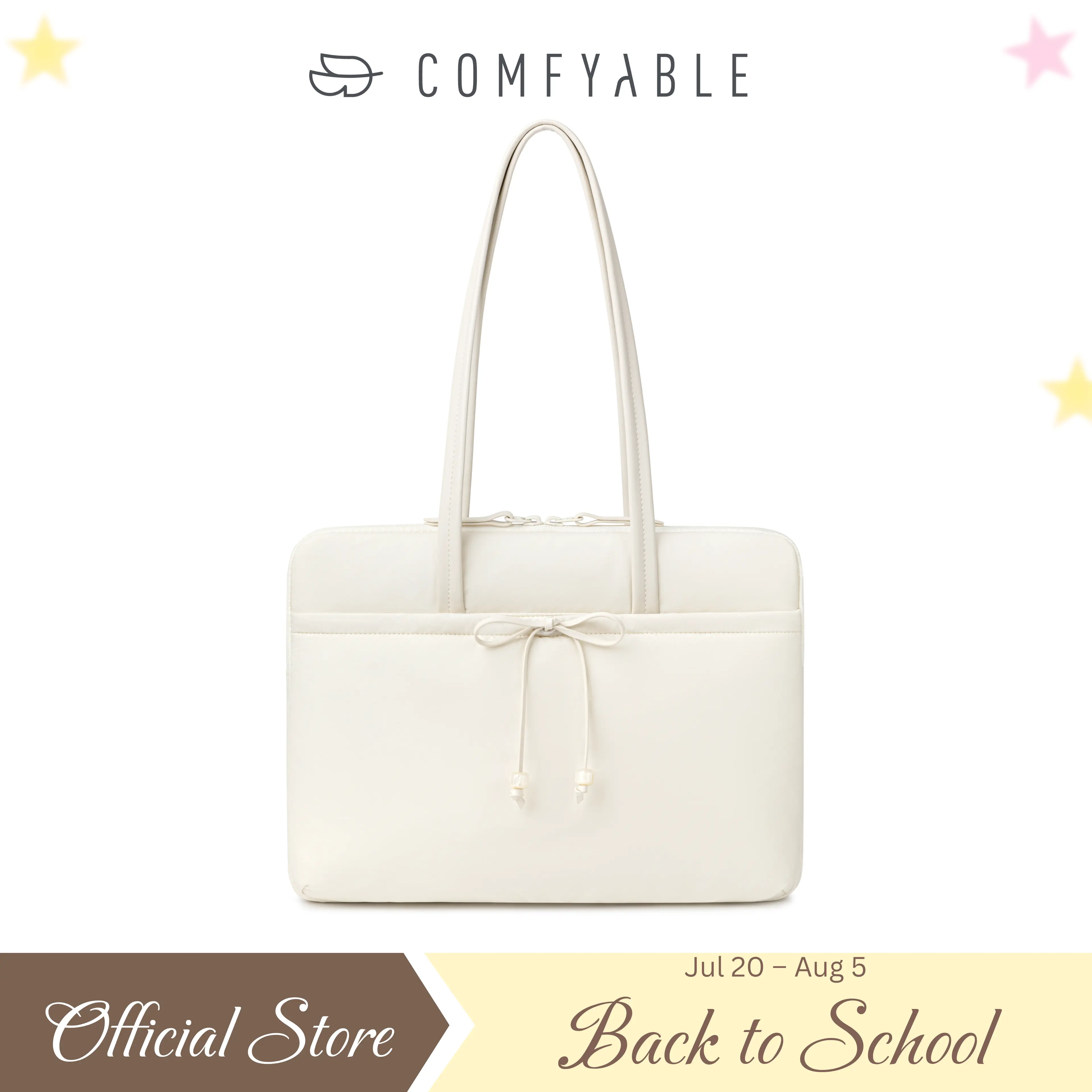 Comfyable Laptop Sleeve with Handle, Compatible with 13" MacBook Air M5 and Mac Neo, 14" Mac Pro/Max M5, Daily School Nylon Computer Bag, Cute Bow Design