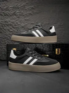 Men's Thick Sole Casual Skate Shoes, Comfortable Classic Alaskan Style Trainers, Youth Training Sneakers, All Seasons Wear