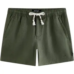 maamgic Mens 100% Linen Shorts Casual Drawstring Elastic Waist, Breathable Summer Shorts for Men Beach Vacation with Pockets