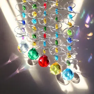 3D Wind Spiral Sun Catcher, Rotating Stabilizer, Hanging Decor, Hangable for Indoor Outdoor Home Garden, Perfect Holiday Gift