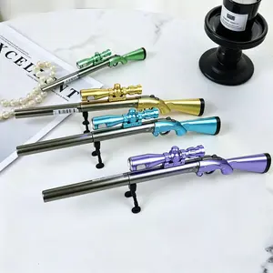 Novty LED Light Gel Pen Cute Shape Multicolor Ballpoint Pen Creative Stationery Gift for School Office