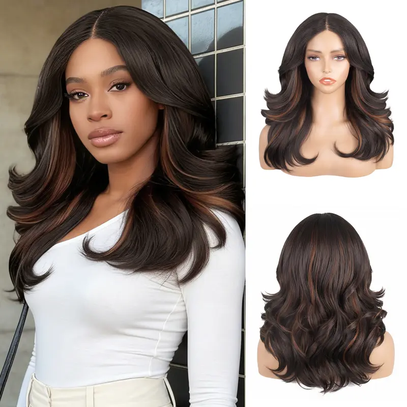 Ourwigs Women's HD 6x4x1 Lace Front Synthetic Wig - Pre-Plucked Kinky Curly Yaki Texture, Frontal Wig with Natural-Looking Fit, Blends Seamlessly, Body Wave for Daily Wear & Party Use, Sohochic