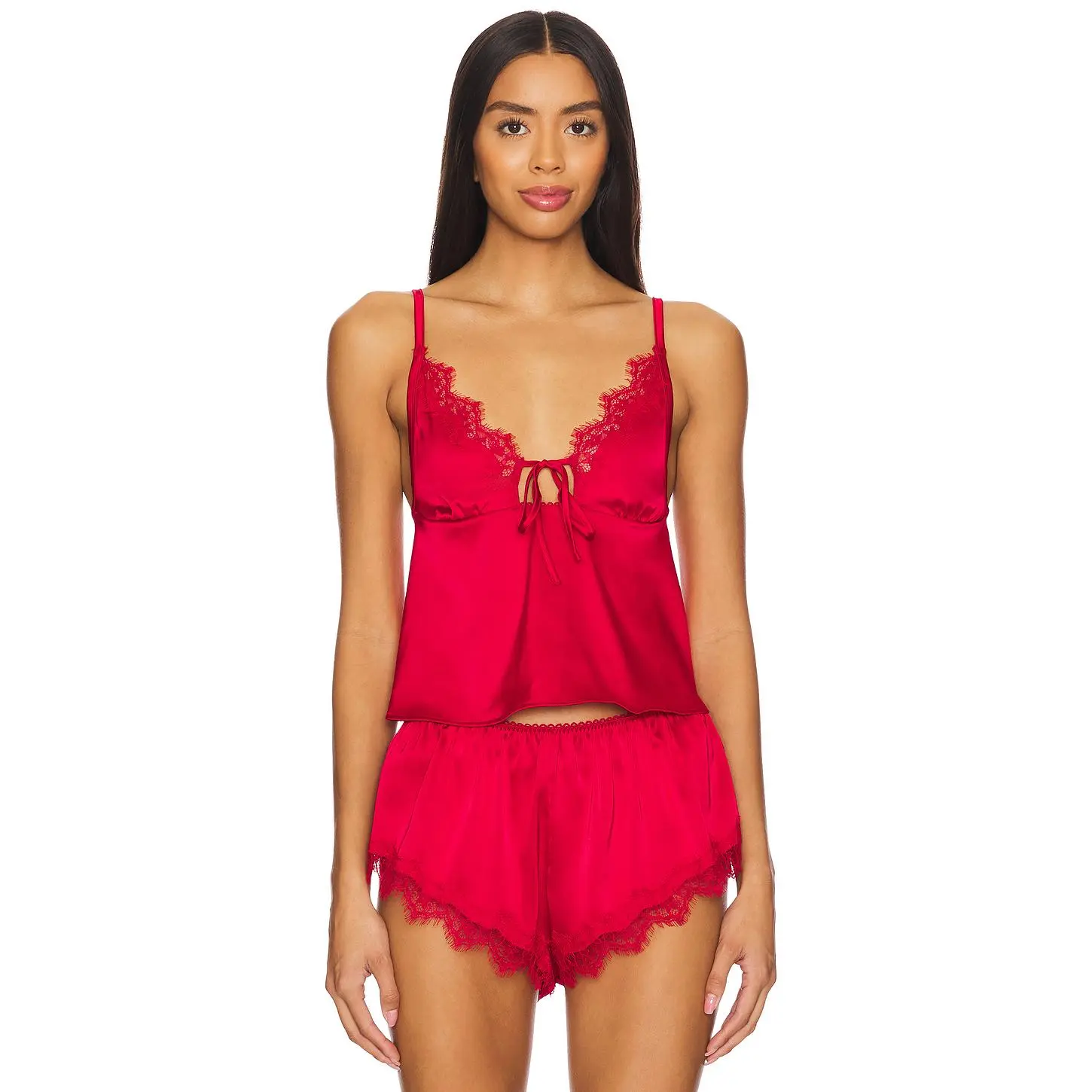KAT THE LABEL Sorrento Camisole in Red
