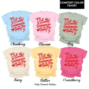 Sweet Summer Time Cherry Comfort Color T-Shirt