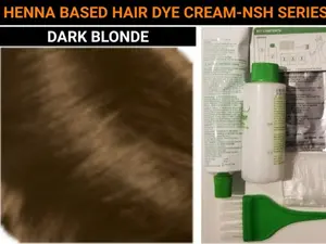 Dye Gray Hair Dark Blonde-Golden Blonde-Chocolate Blonde-Light Blonde-Honey Blonde and Ultra Blonde with Henna Hair Dye Cream Kit or Change your Hair Color-Permanent Long Lasting Hair Dye Colors-Silicone Free-Organic-Suitable for Women-Men-All Genders