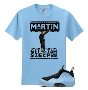 Foamposite One Psychic Blue Unisex T-Shirt, Gildan 5000 Shirt, 100% Cotton, Men's Light Blue Shirt, Unique Graphic Tee, Size S-5XL
