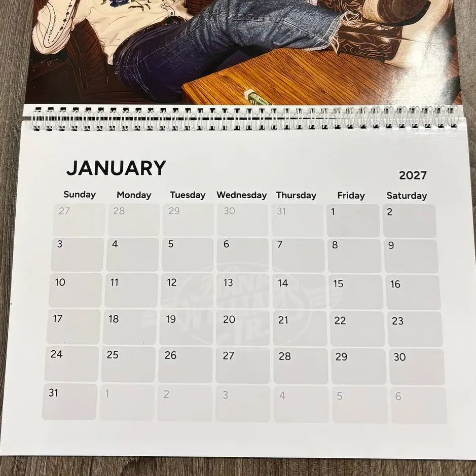 Williams 2026 & 2027 Wall Calendar, Country Music Merch, Fan Gift, Decor Home, Decor Office, Gift Ideas