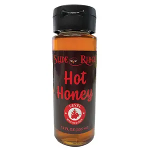 Hot Honey - from Slide Ridge Honey - Heat level Mad Red Bee, this is a use with caution hot honey. Infused with a blend of chiles.