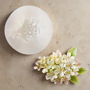 Elegant Flower Mold - White Magnolia Silicone Mold with Layered Petals and Leaf like Centers, Flexible and Durable, Reusable Resin, Soap, Jewelry Making Mold - DIY Handicrafts, Birthday, Mother's Day, Valentine's Day Gifts, Home Decoration