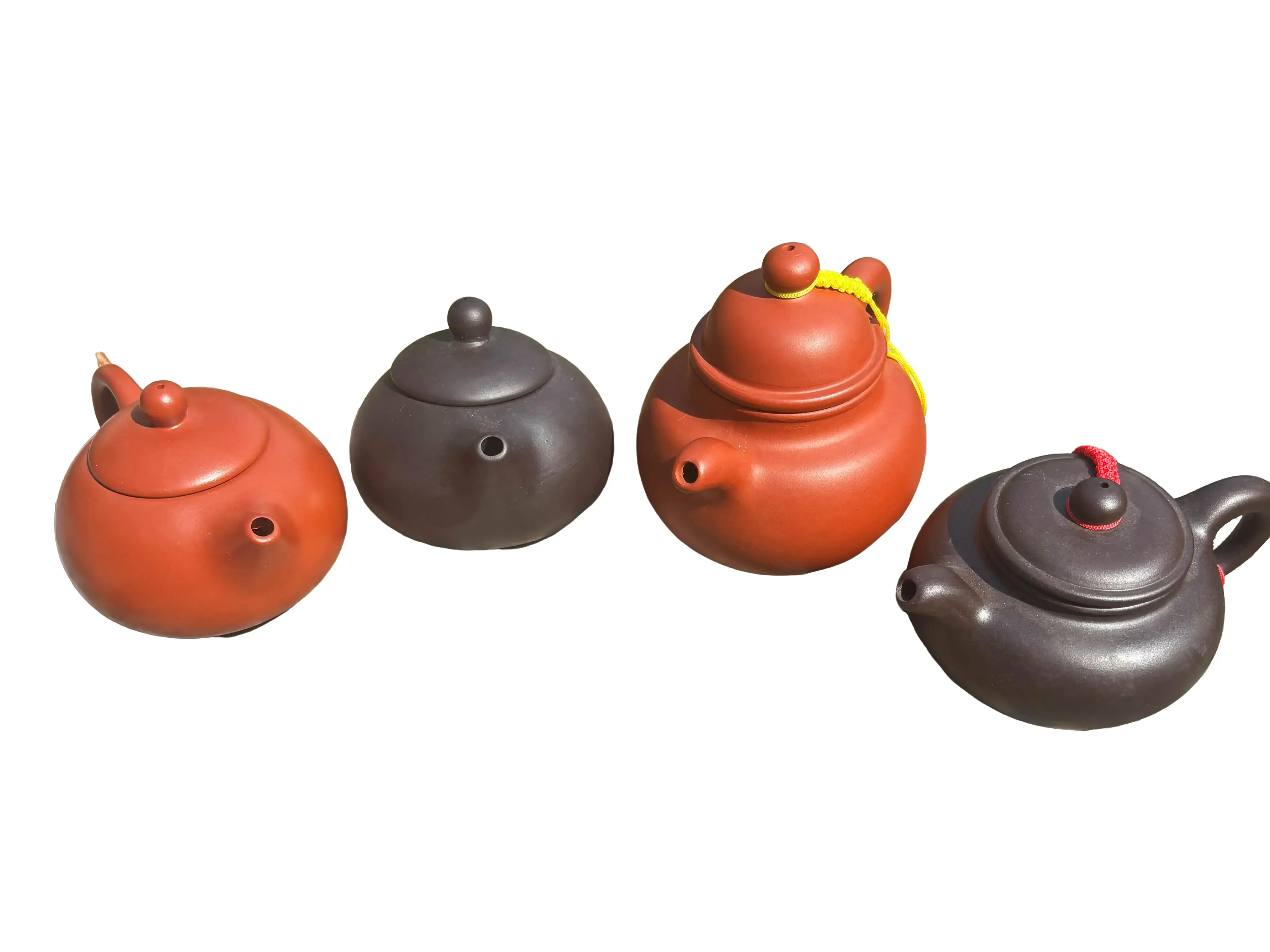 Yixing Tea Pot - Choose Your Size and Color - Black and Red Options - 6 oz Capacity - Ideal for Oolong and Black Tea - Clay Interior for Infused Flavors - Hand Wash Only