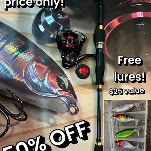 New Pole Kit with Free Lures - 50% Off - $25 Value - Perfect for Fishing Enthusiasts