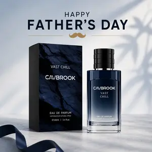 Father's Day Gift Cavbrook Vast Chill Eau de Parfum 100ml 3.4 fl oz Men's Unisex | Aromatic Fougere Fragrance Bergamot, Lavende, Pink Pepper, Ambroxan and Cedar Fresh | Wild Long Lasting Luxury Fragrance for Men Women Perfume for Men | Premium Gift