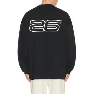 Fear of God ESSENTIALS 90'S Long Sleeve Tee in Vintage Black