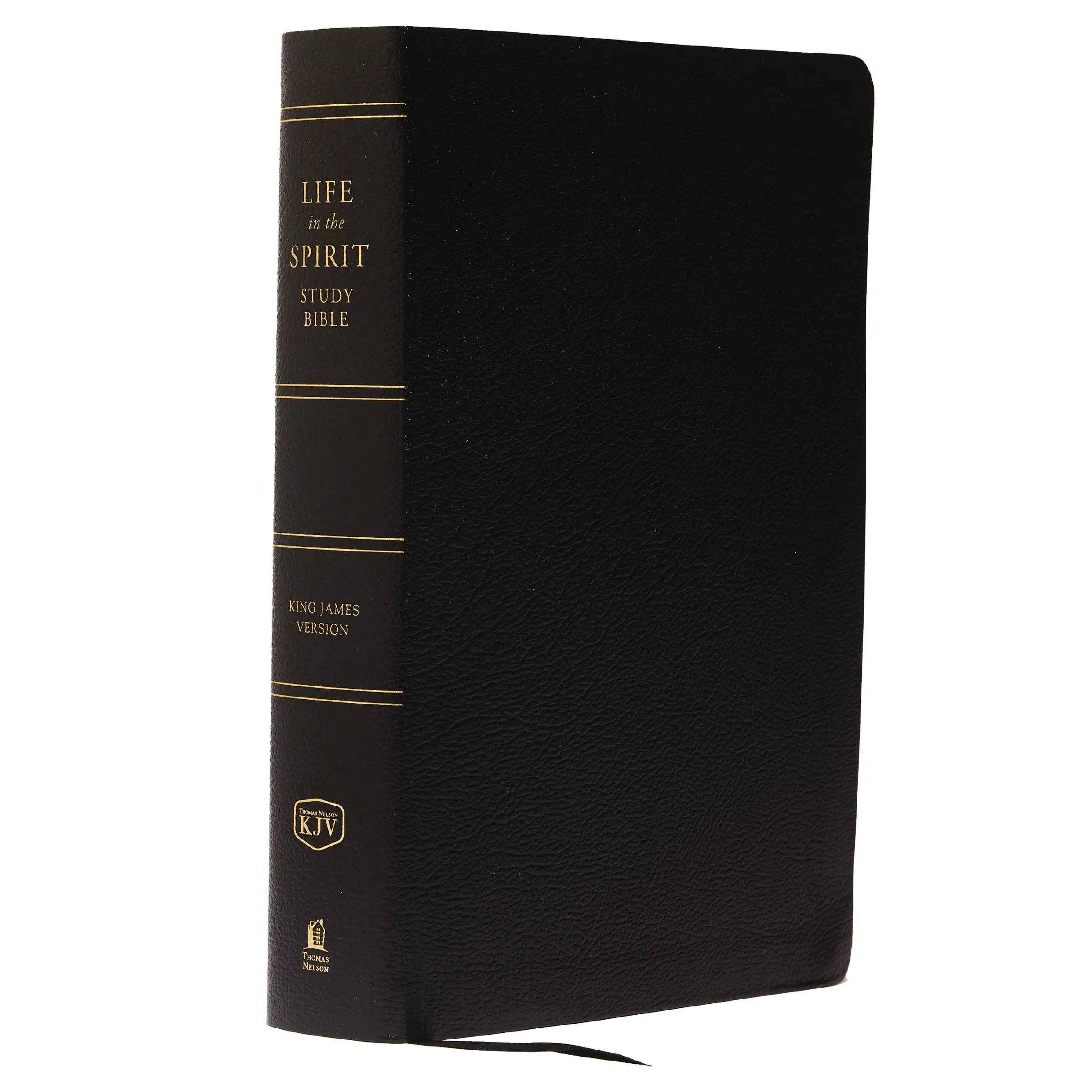 KJV, Life in the Spirit Study Bible, Bonded Leather, Black, Red Letter: Formerly Full Life Study by Thomas Nelson [Leatherbound Book]
