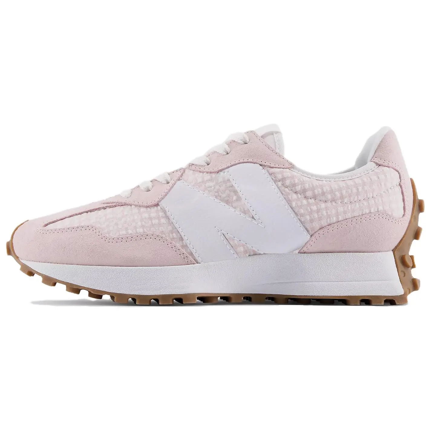 NEW BALANCE 327 Women's Shoes - New Retro Style in Stone Pink, Lightweight Suede & Nylon for Everyday Wear
