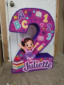 14 inch number pinatas style learning