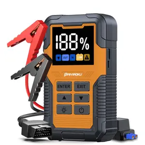 5000A Car Battery Jump Starter with OBD2 Scanner, 12V Portable Jumper Starter, Car Code Reader for Check Engine Light, OBDII Automotive Diagnostic Tool, Fault Code Scanner for Cars, SUVs, Motorcycles, All-in-One Vehicle Emergency Kit, Safe Quick Start & E