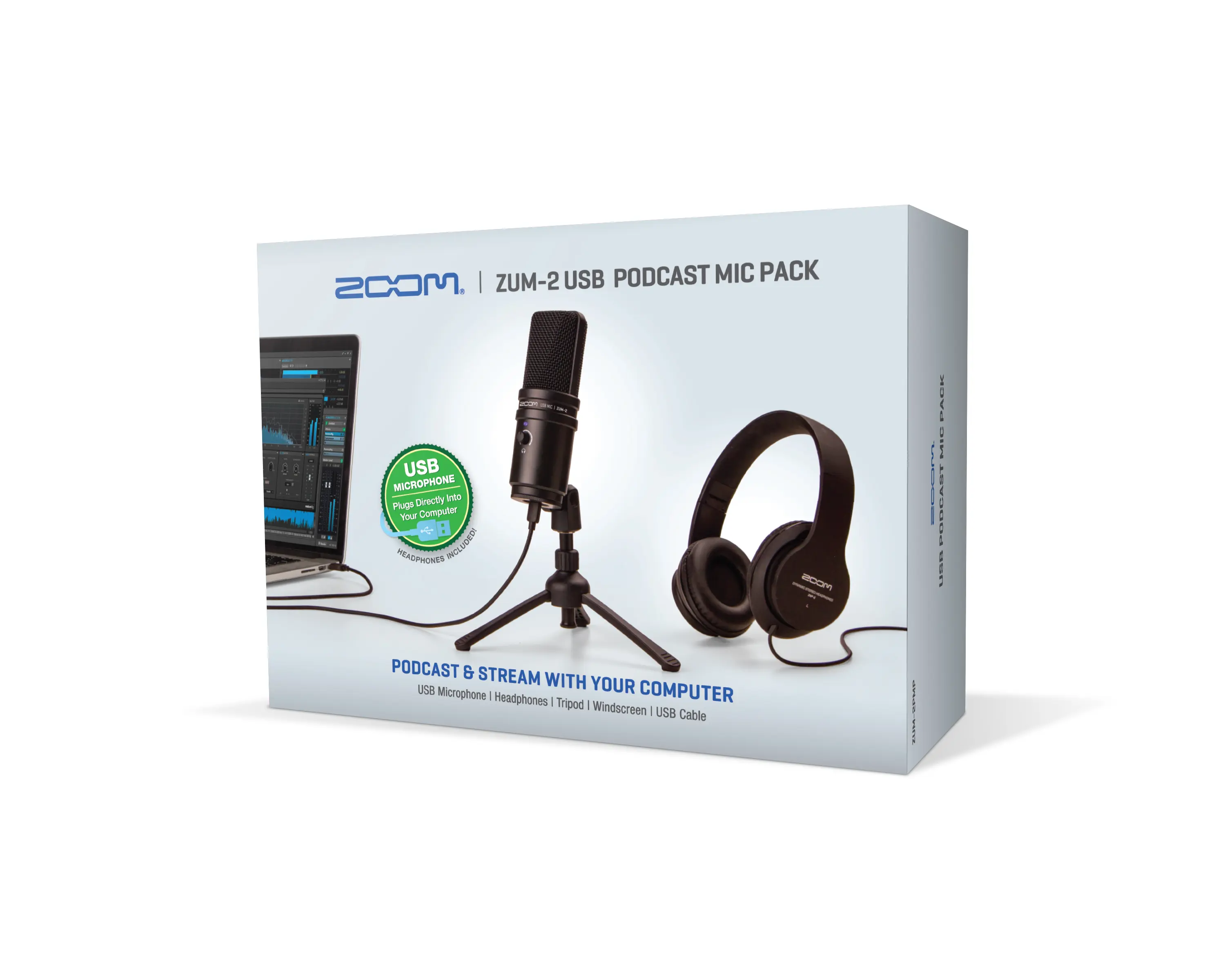ZUM-2PMP Podcast Mic Pack