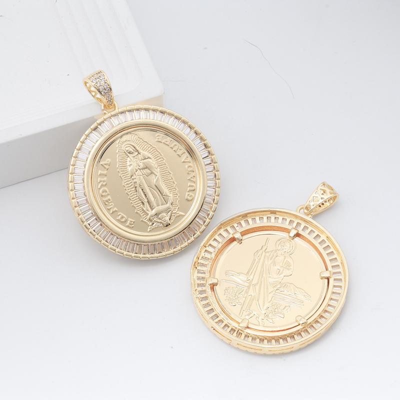 Centenario Necklace 14k Gold Plated Mexican 50 Pesos Centenario Pendant for Men Cuban Link Rope Chain