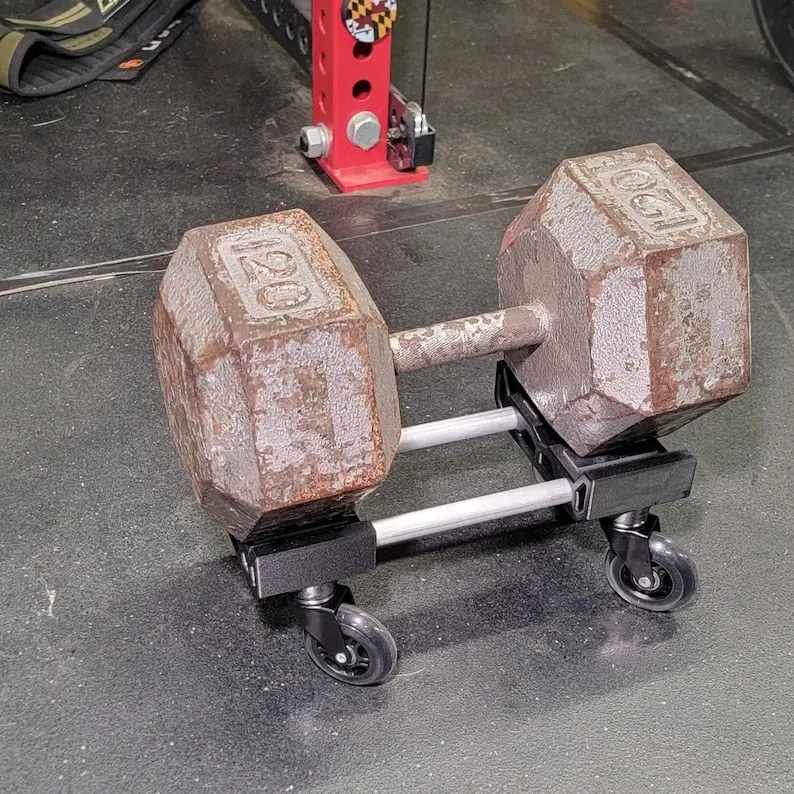 Universal Dumbbell Cart Attachment for Fitness Equipment – Carbon Fiber Infused Composite
